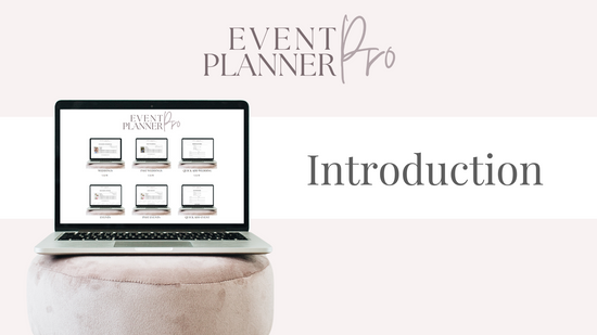 Introduction to Your Event Planner PRO System